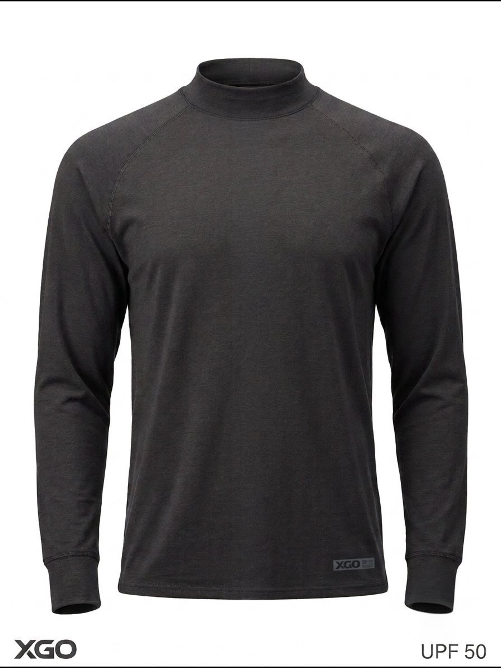 XGO Shirt Mens XL Black Tactical Military Pase 3 Base Layer Long Sleeve UPF Top